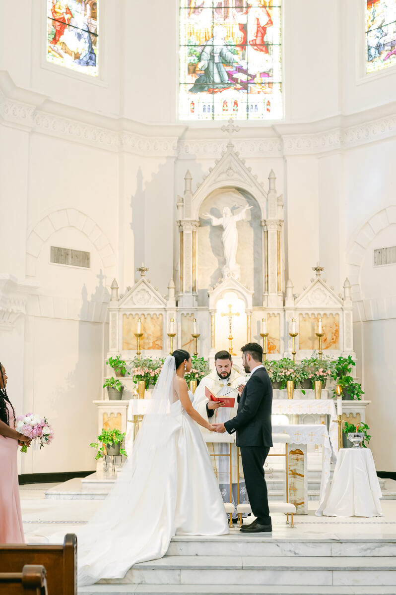 Sacred Heart Catholic Church wedding photography