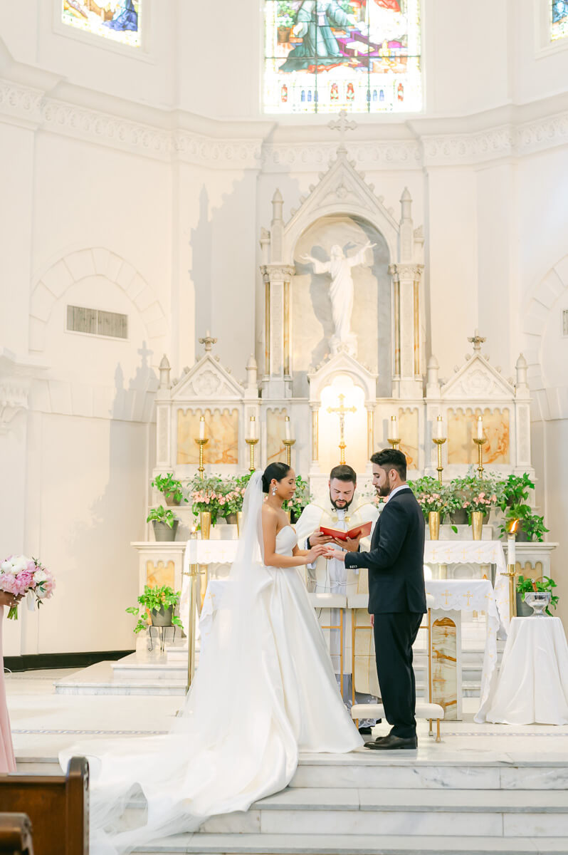 Sacred Heart Catholic Church wedding photography