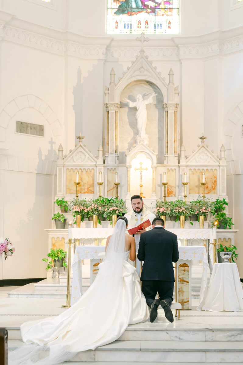 Sacred Heart Catholic Church wedding photography