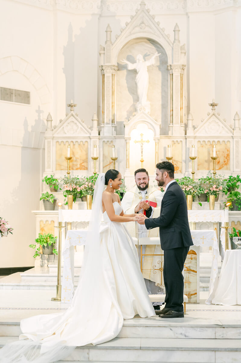 Sacred Heart Catholic Church wedding photography