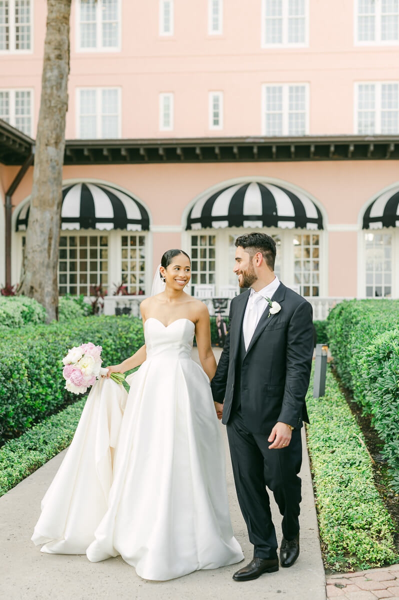 couple at their the grand galvez wedding