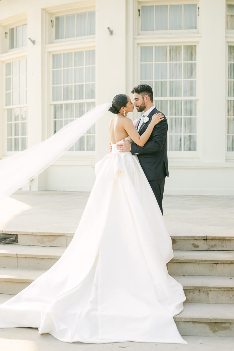 couple at their the grand galvez wedding