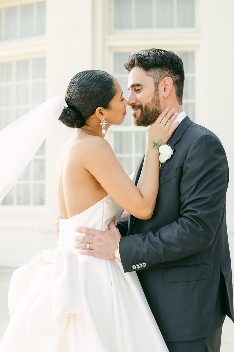 couple at their the grand galvez wedding