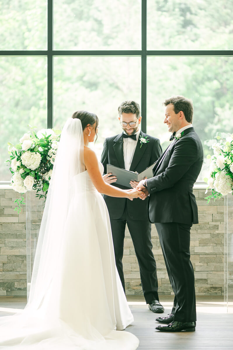 wedding ceremony by Conroe wedding photographer