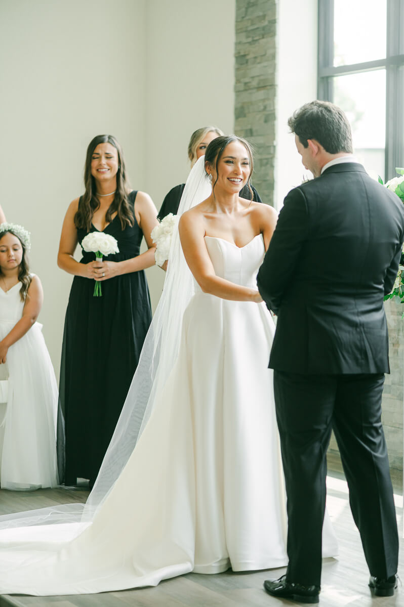 wedding ceremony by Conroe wedding photographer