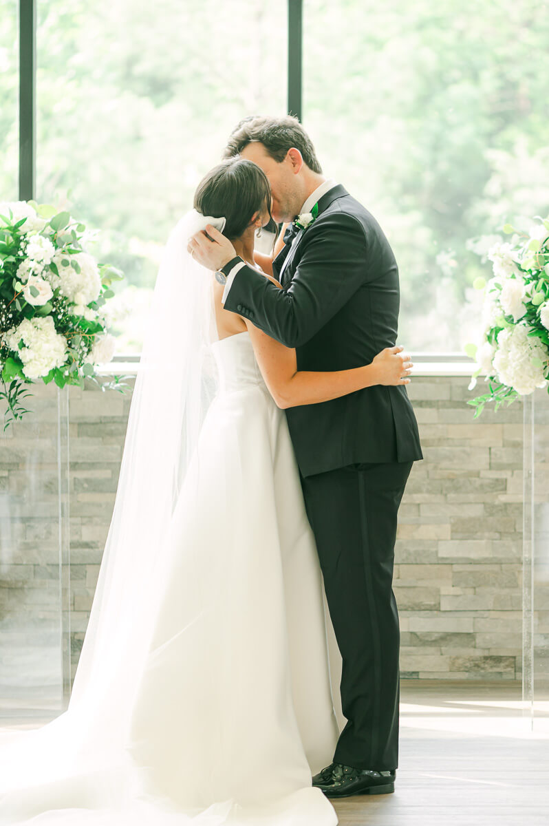 wedding ceremony by Conroe wedding photographer