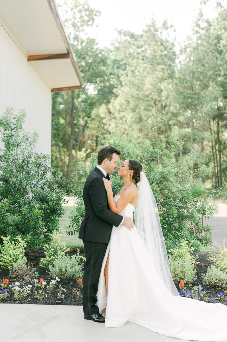 bride and groom at their Grand Pines Reserve wedding