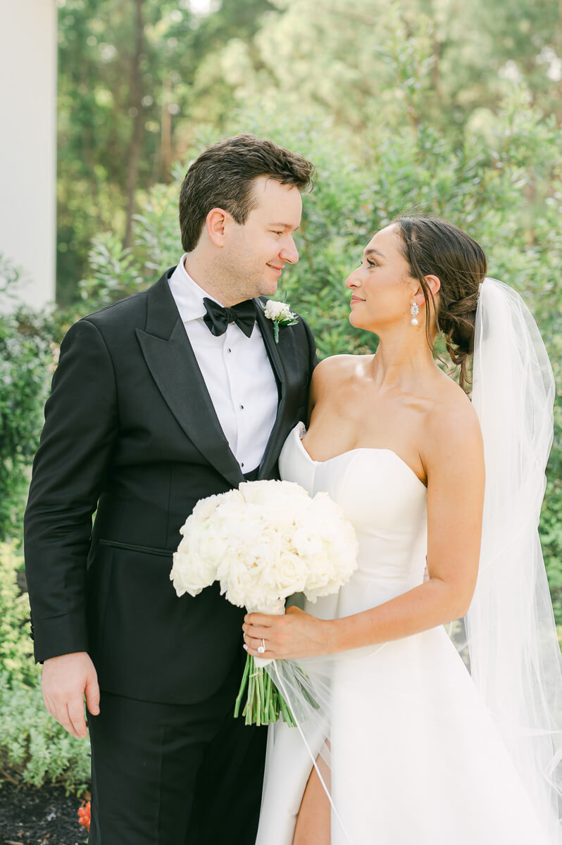 bride and groom at their Grand Pines Reserve wedding