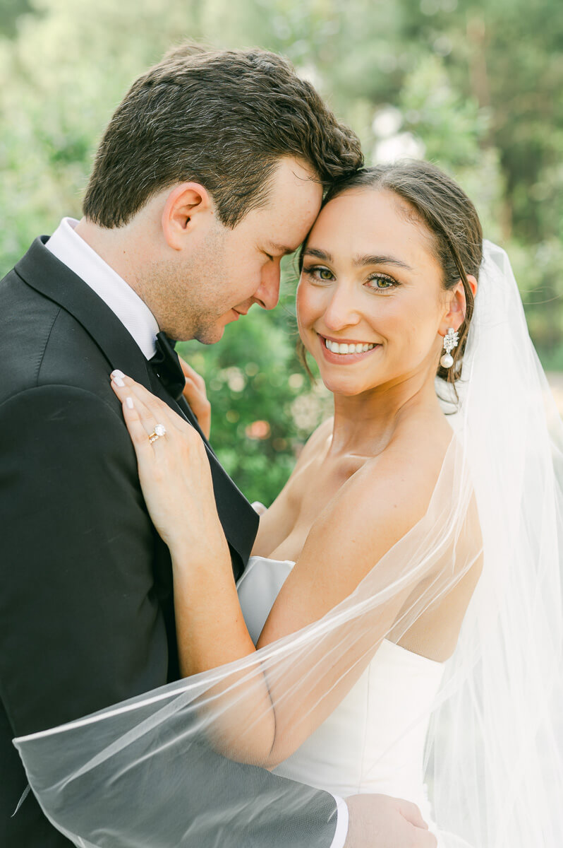 bride and groom at their Grand Pines Reserve wedding