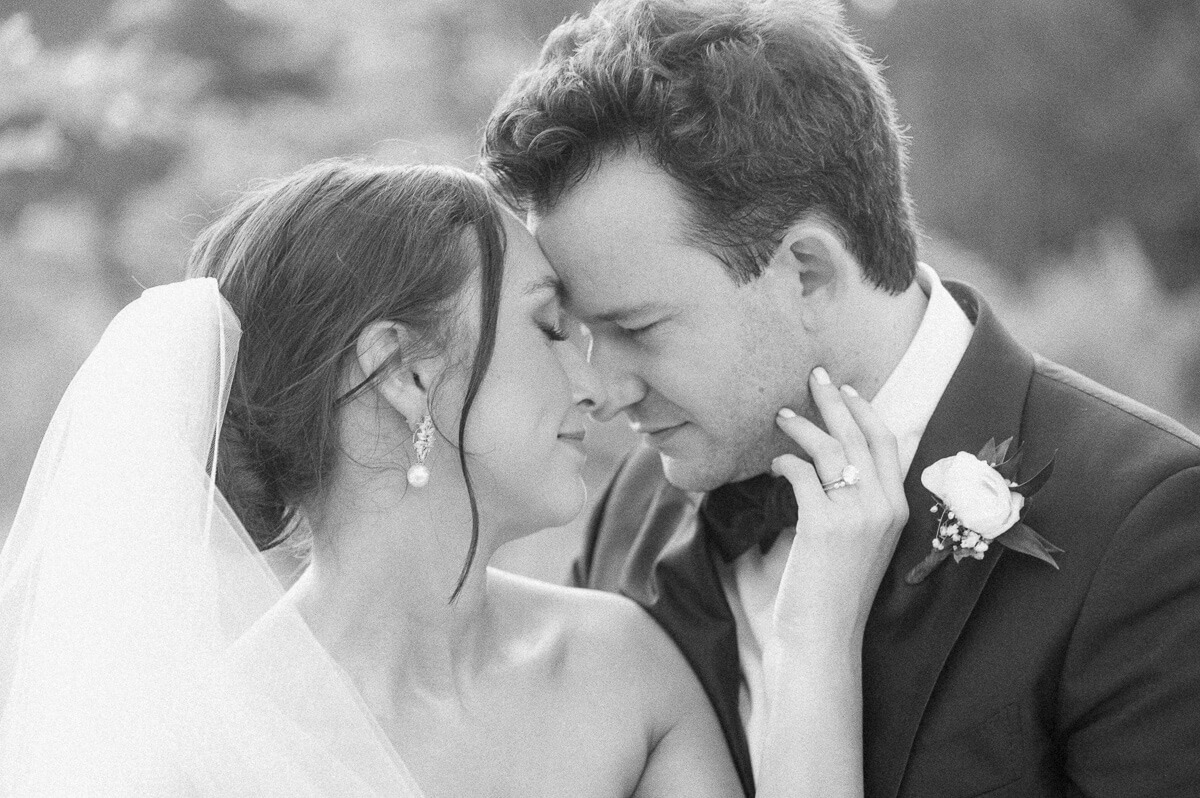 bride and groom at their Grand Pines Reserve wedding