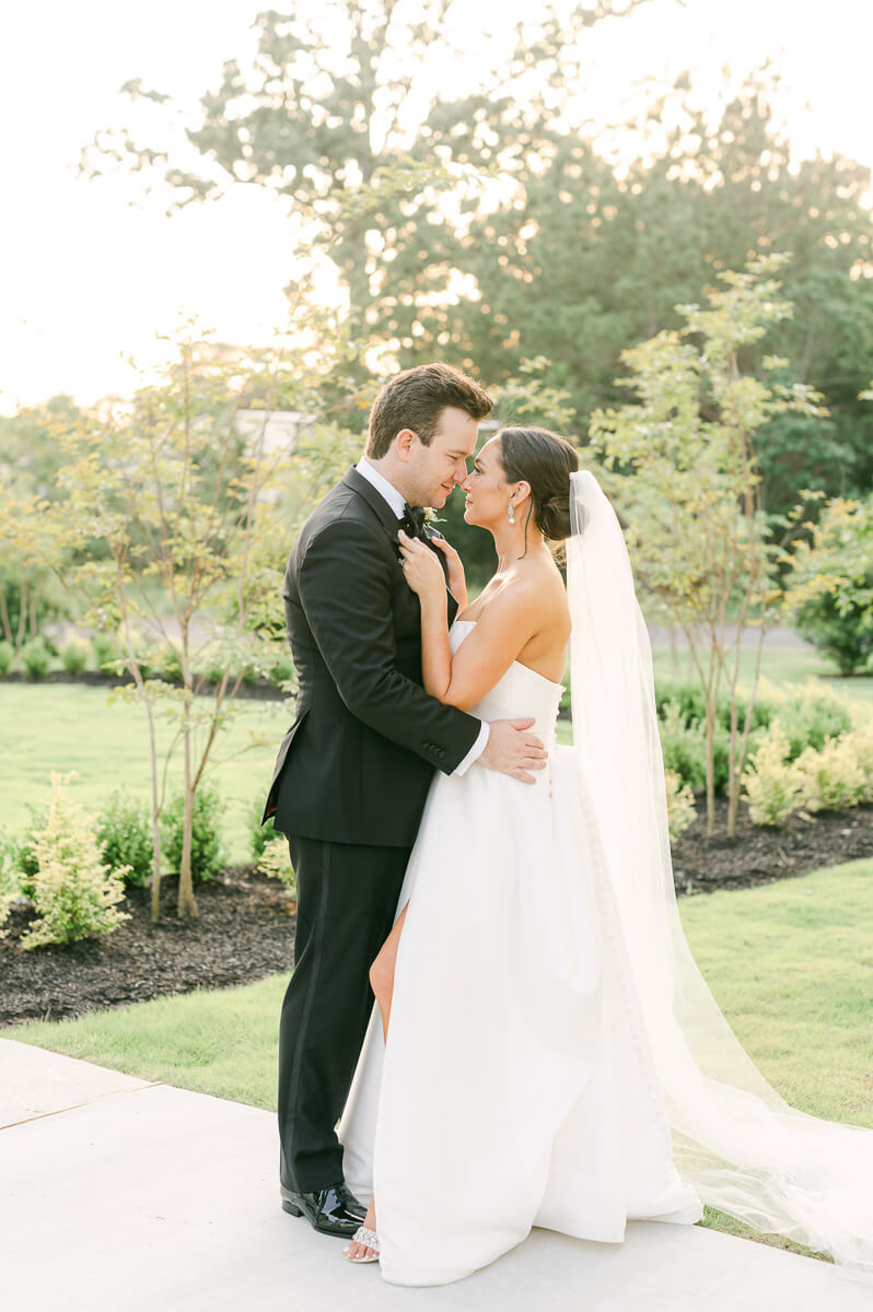 bride and groom at their Grand Pines Reserve wedding