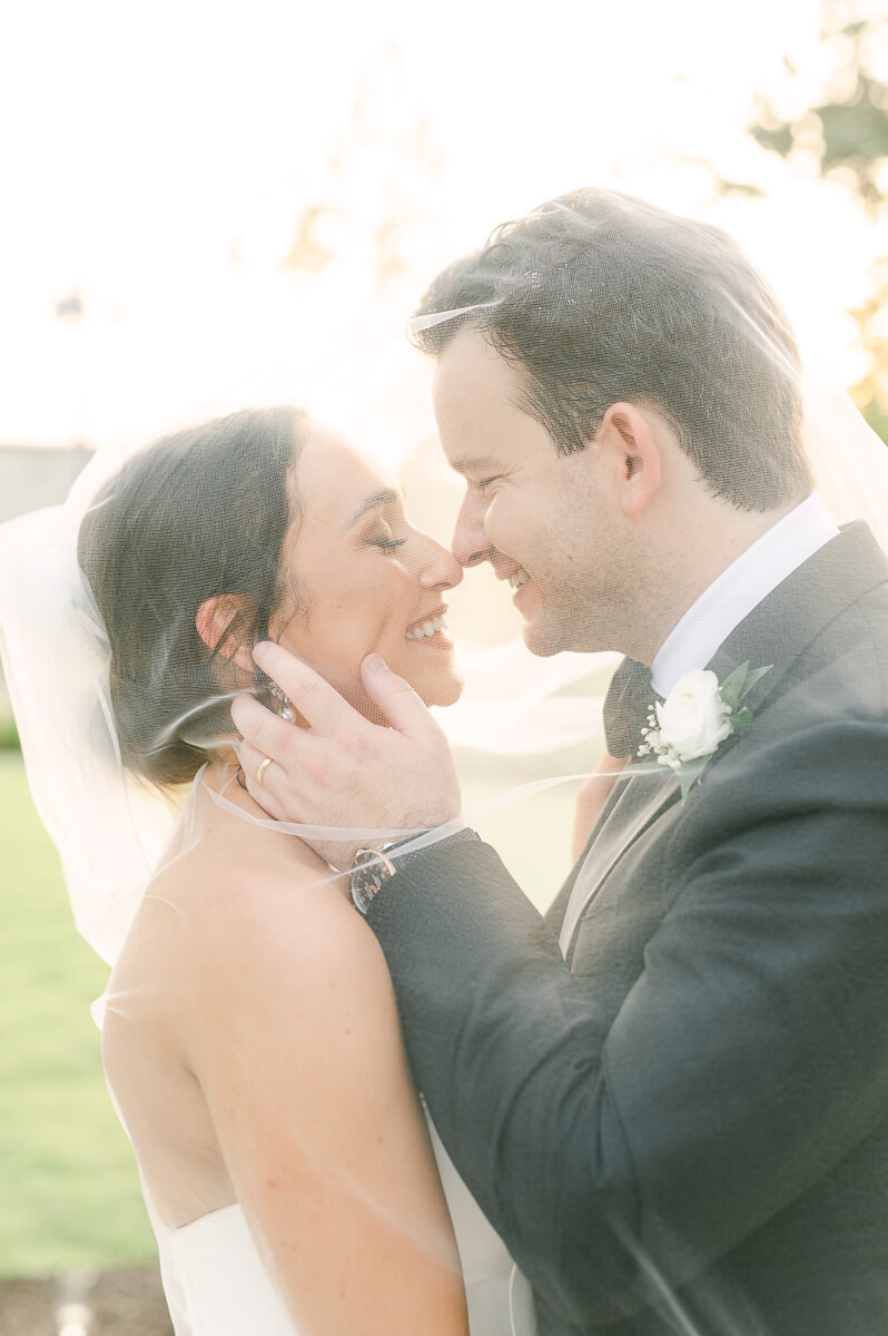 bride and groom at their Grand Pines Reserve wedding