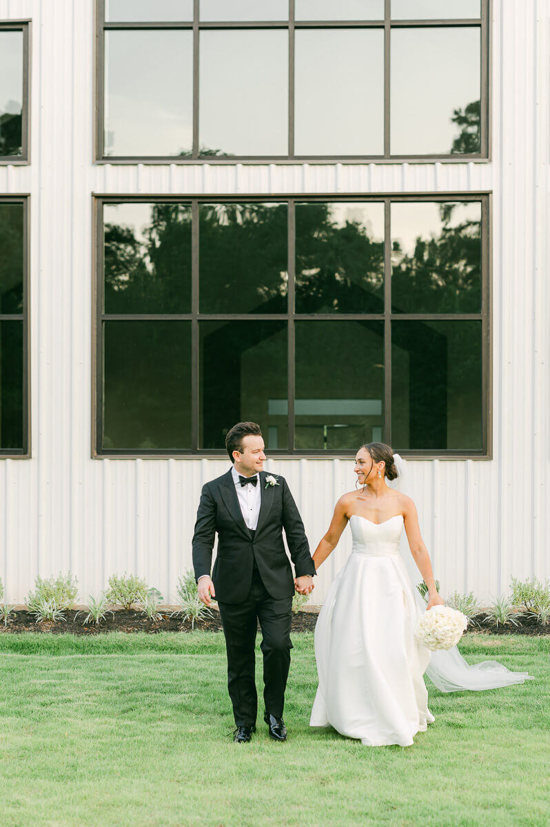 bride and groom at their Grand Pines Reserve wedding