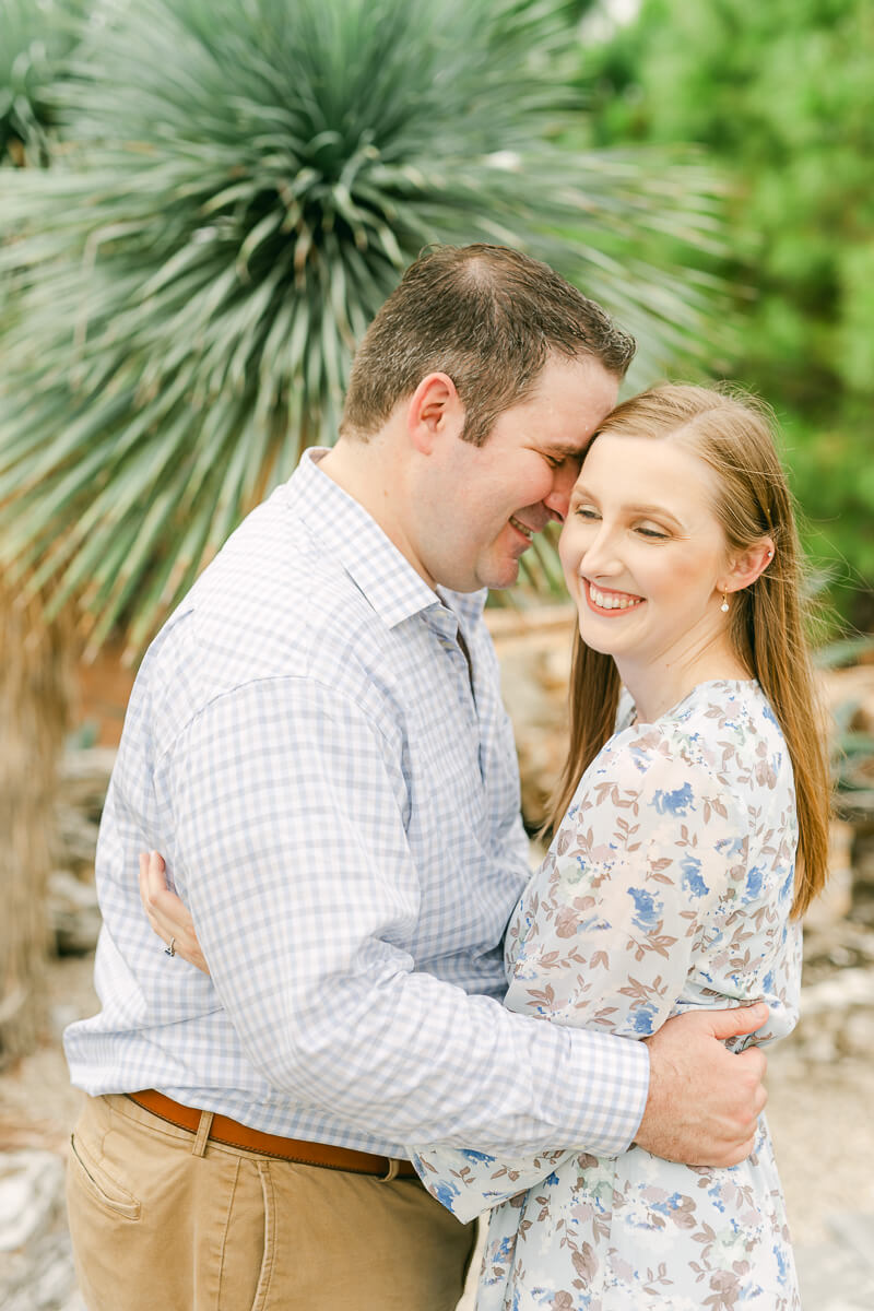 couple at their engagement session taken by Houston wedding photographer