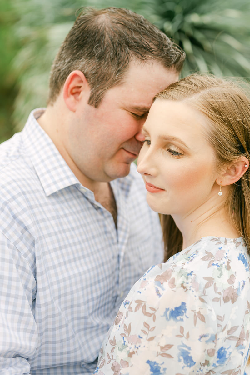 engaged couple posing taken by Houston wedding photographer