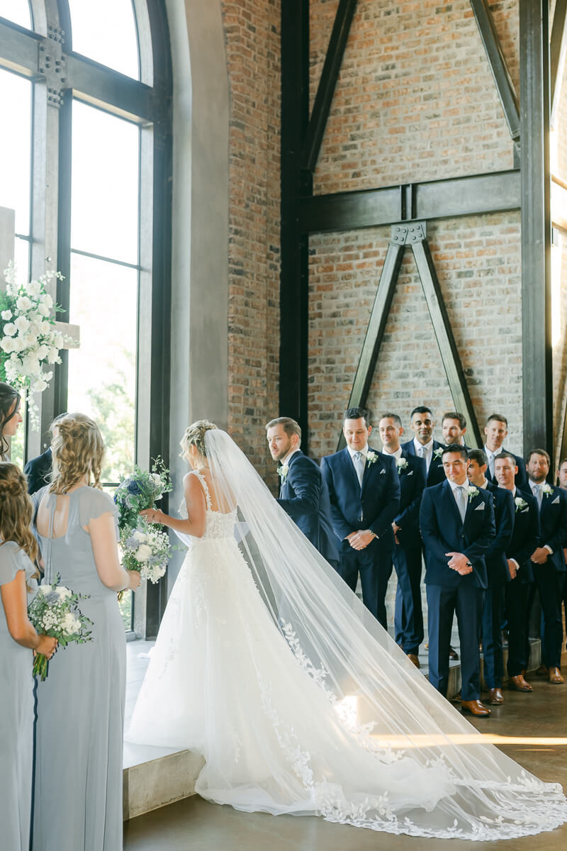 couple during their ceremony at Iron Manor wedding venue