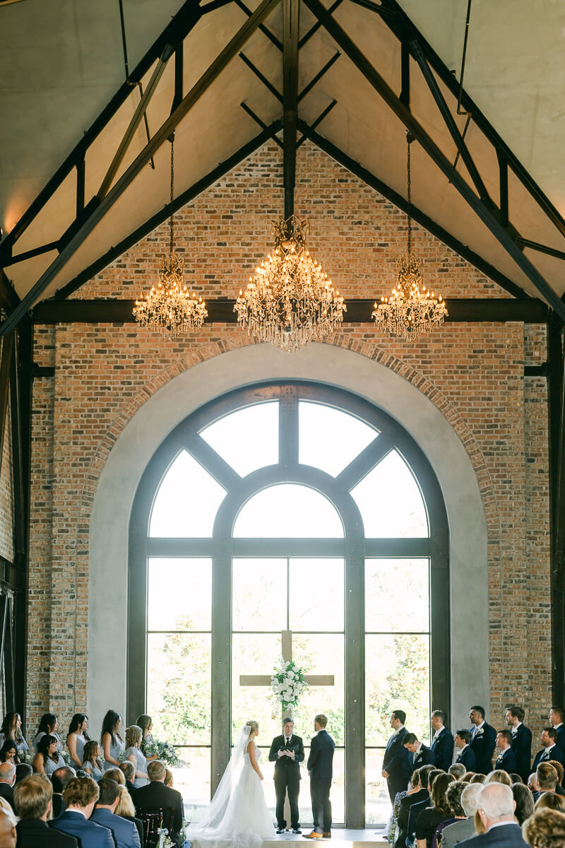 couple during their ceremony at Iron Manor wedding venue