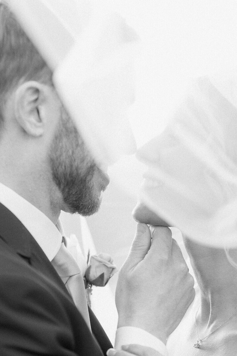 romantic black and white wedding photography by Houston wedding photographer