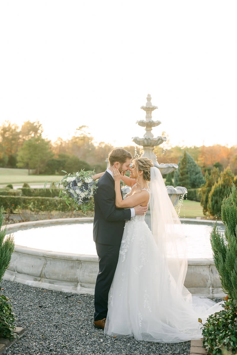 romantic wedding photography by Houston wedding photographer