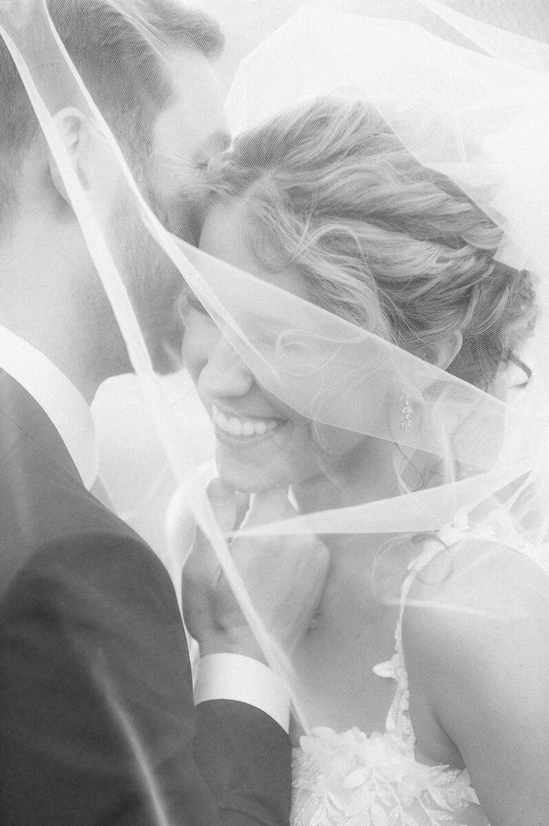 romantic black and white wedding photography by Houston wedding photographer