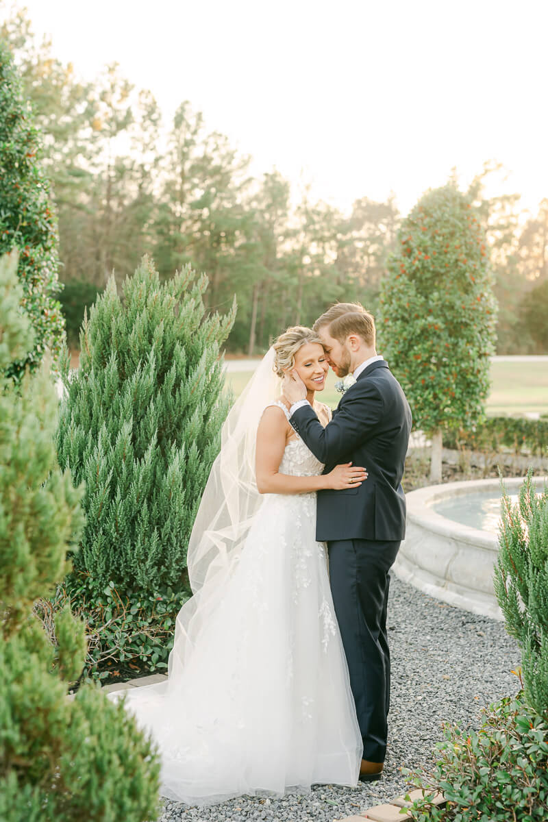 romantic wedding photography by Houston wedding photographer