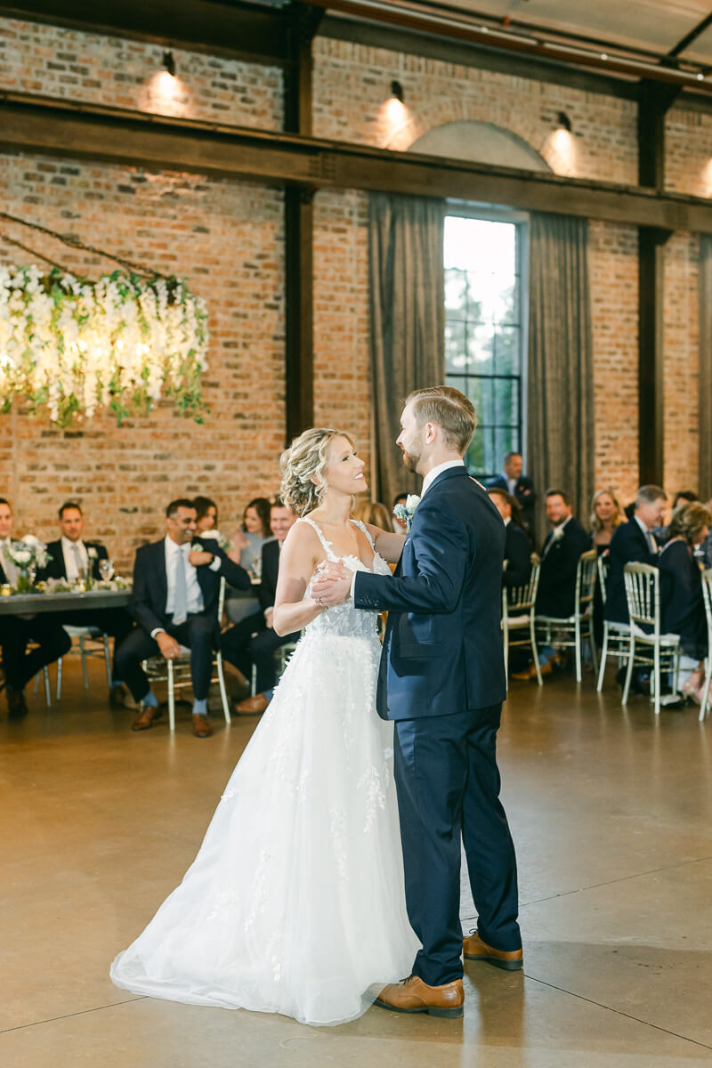 first dance photographed by Montgomery wedding photographer 