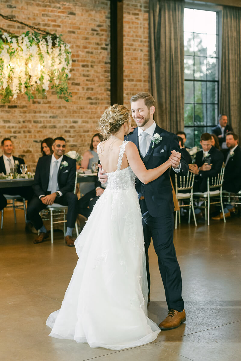first dance photographed by Montgomery wedding photographer 