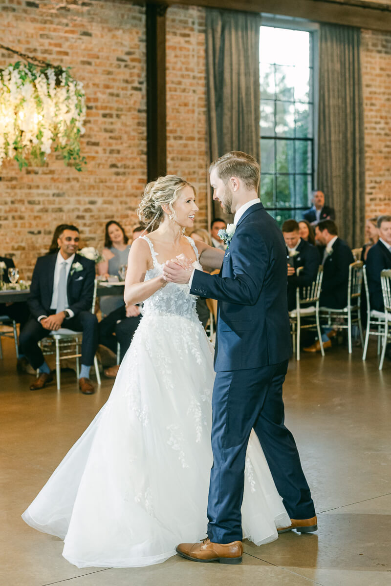 first dance photographed by Montgomery wedding photographer 