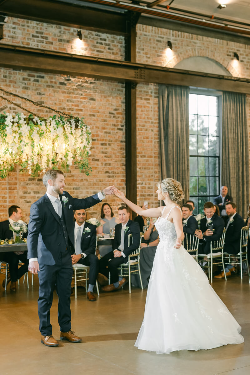 first dance photographed by Montgomery wedding photographer 