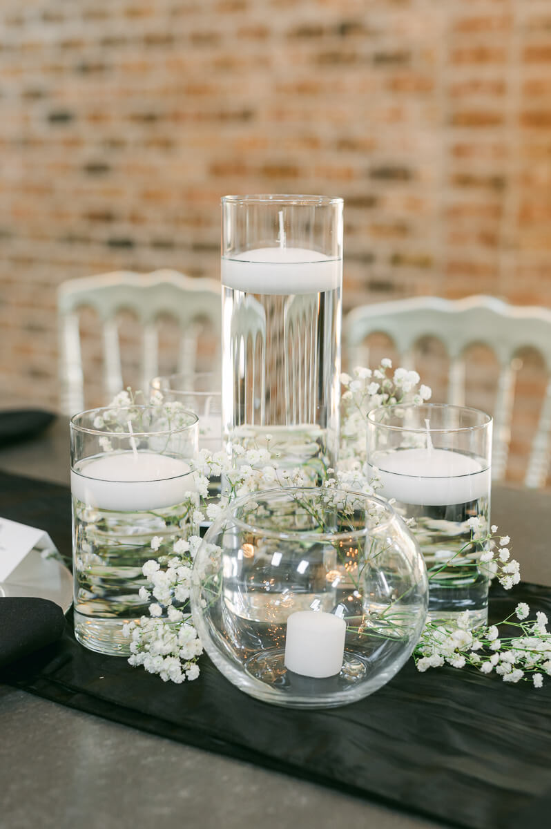 wedding reception details by houston wedding photographer 