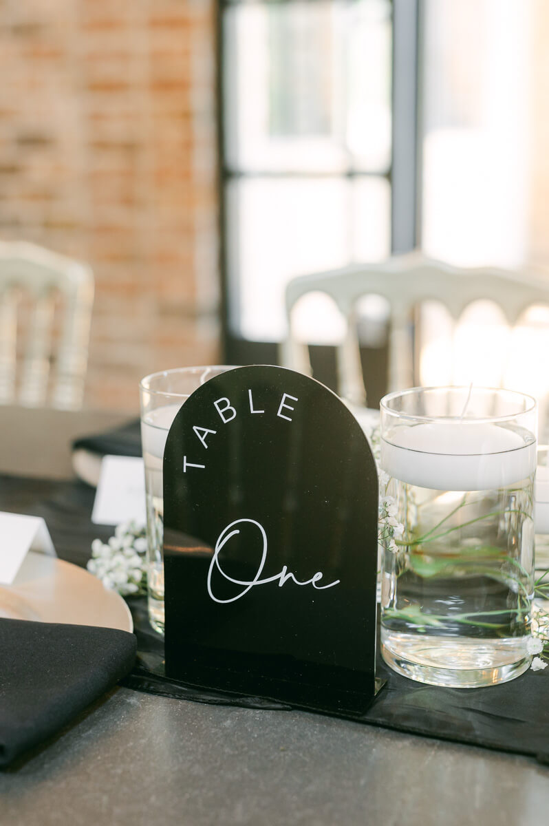 wedding reception details by houston wedding photographer 