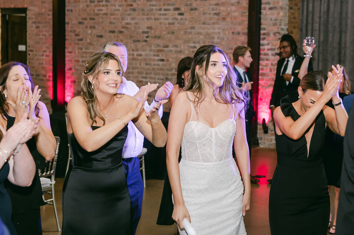 people dancing at wedding reception in Montgomery, Tx