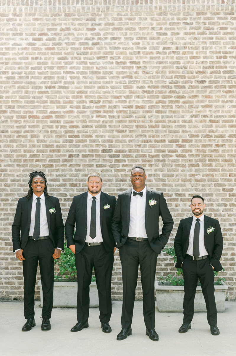 groomsmen at texas wedding