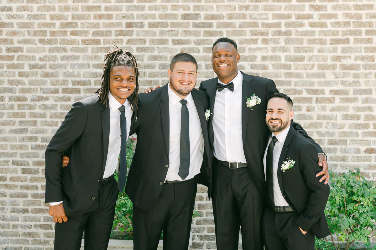 groomsmen at texas wedding