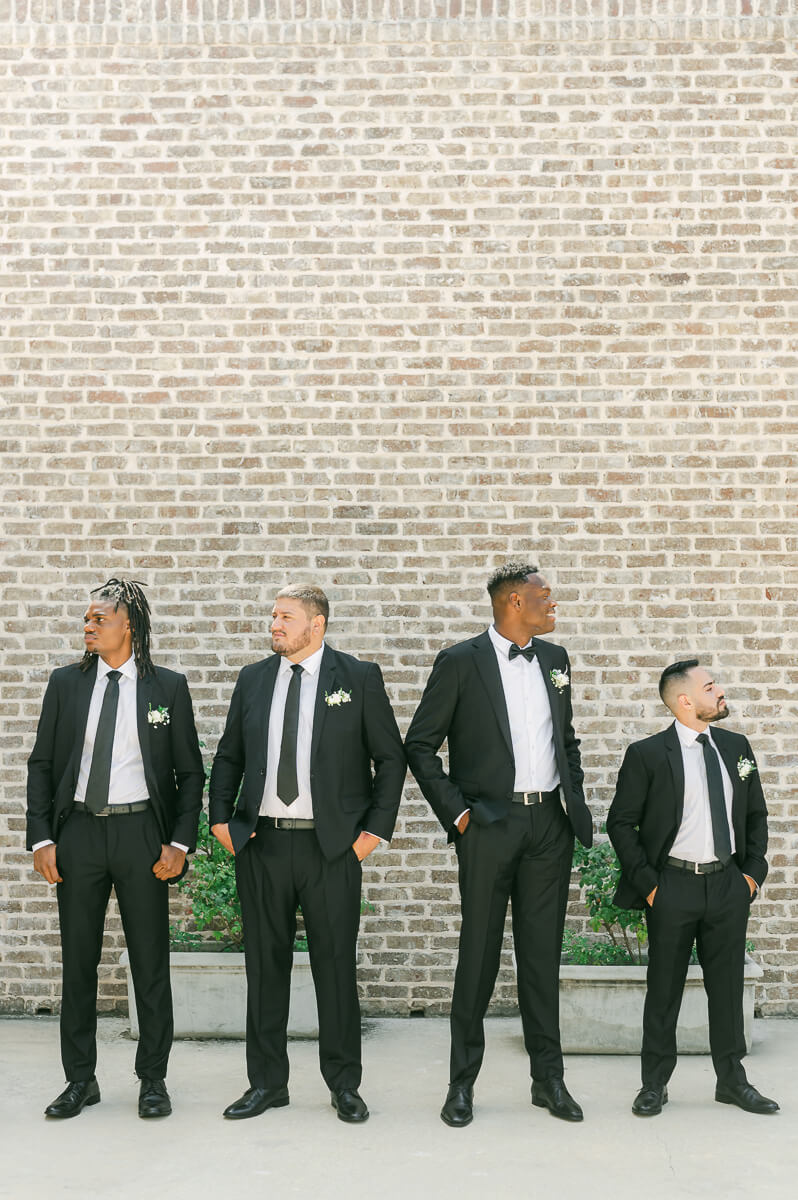 groomsmen at texas wedding