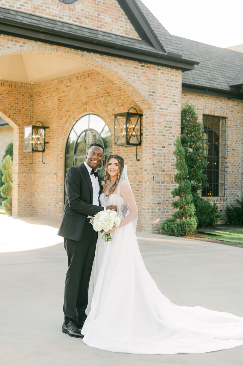 bride and groom at their Iron Manor Wedding