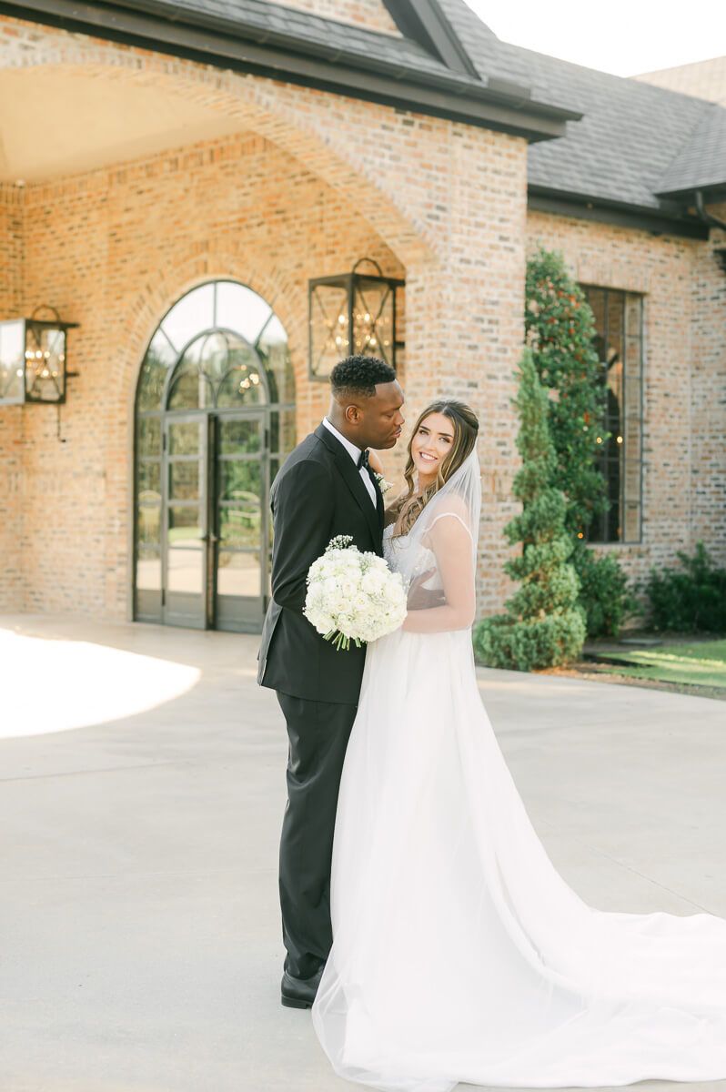 bride and groom at their Iron Manor Wedding