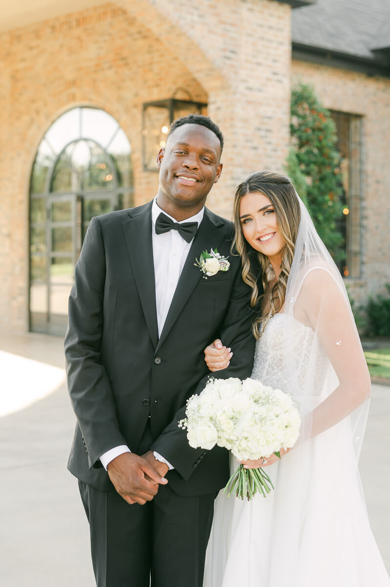 bride and groom at their Iron Manor Wedding