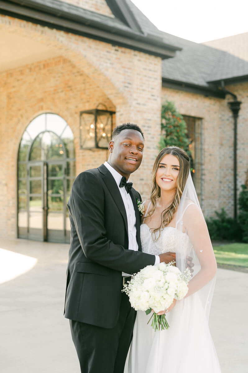 bride and groom at their Iron Manor Wedding