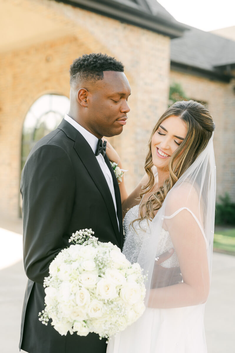 bride and groom at their Iron Manor Wedding