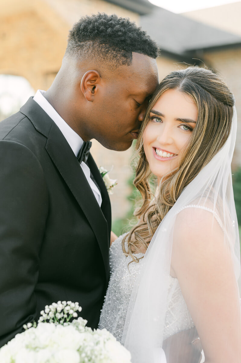 bride and groom at their Iron Manor Wedding