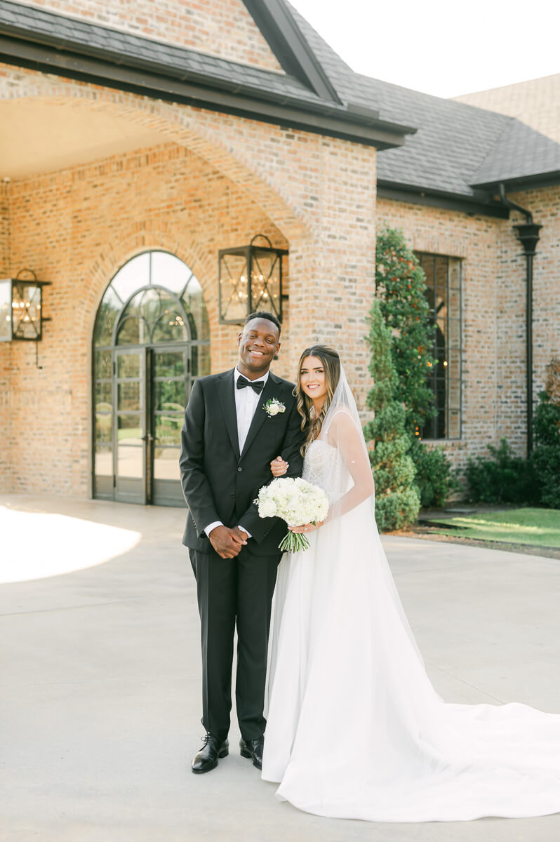 bride and groom at their Iron Manor Wedding