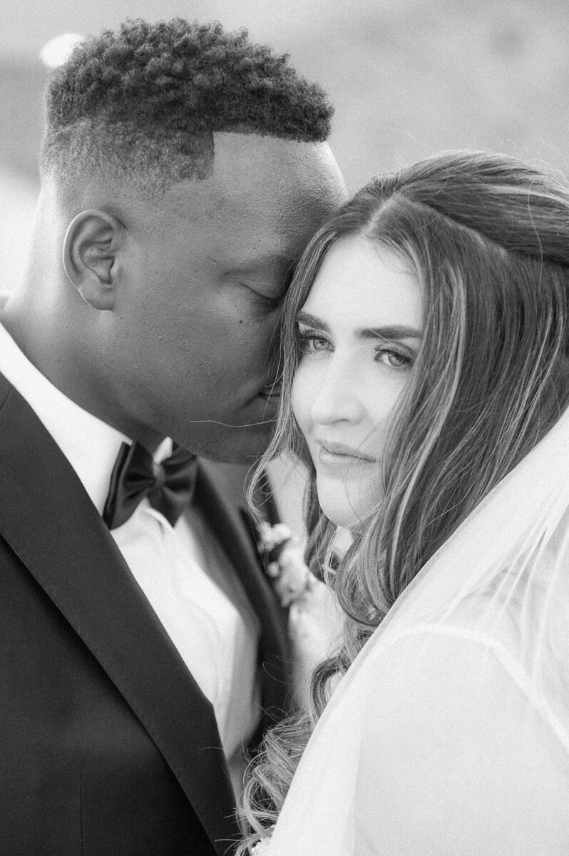 bride and groom at their Iron Manor Wedding