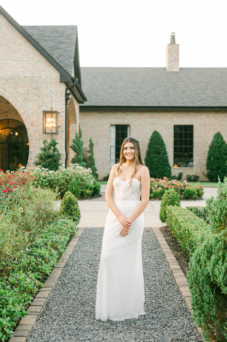 bride and groom posing for Houston wedding photographer