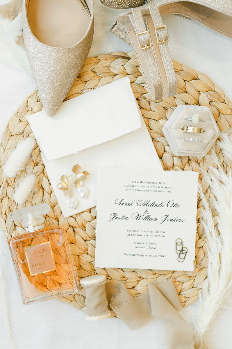 boho wedding details at magnolia grove