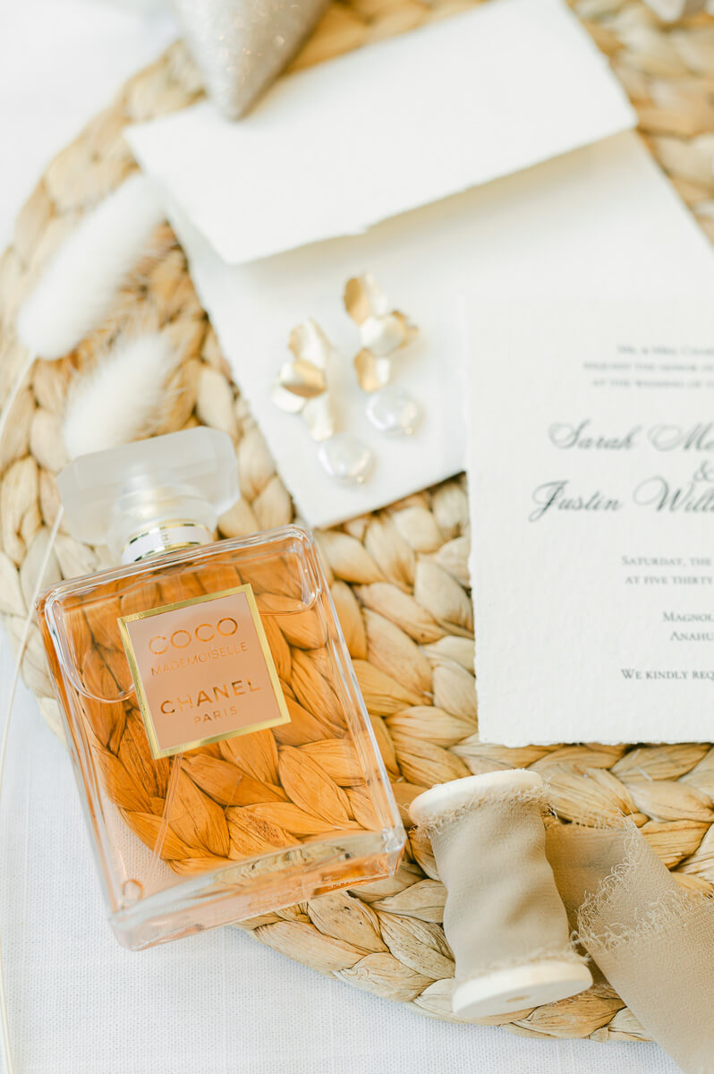 boho wedding details at magnolia grove