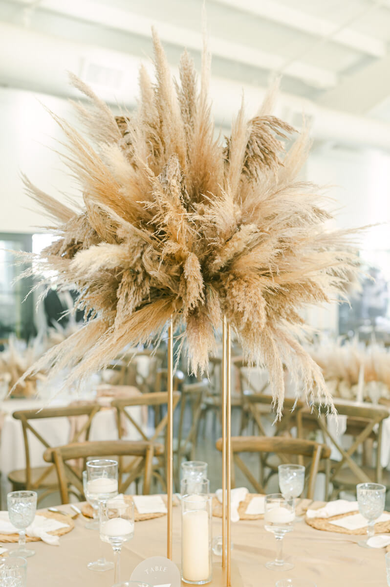 boho magnolia grove wedding reception details