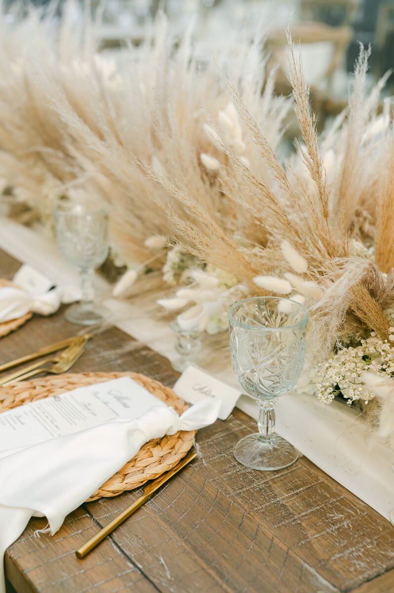 boho wedding reception by houston wedding photographer