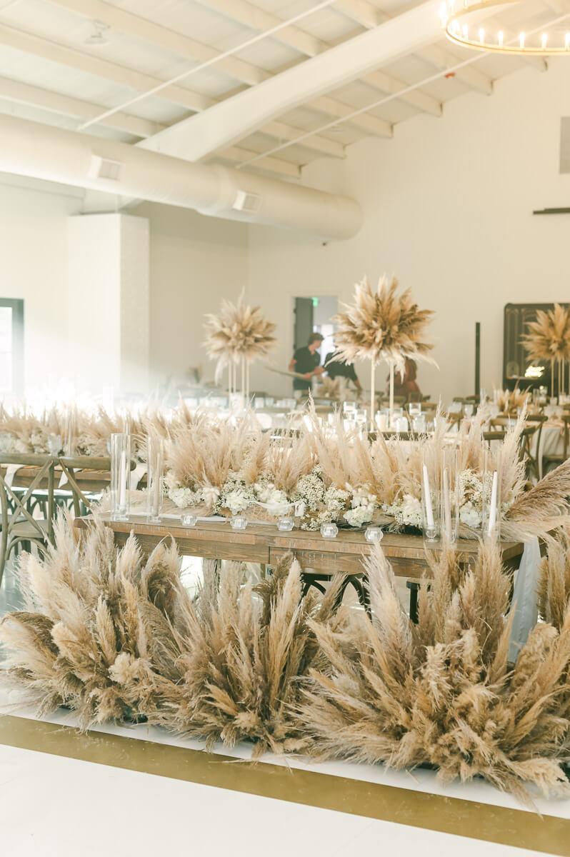 boho wedding reception by houston wedding photographer