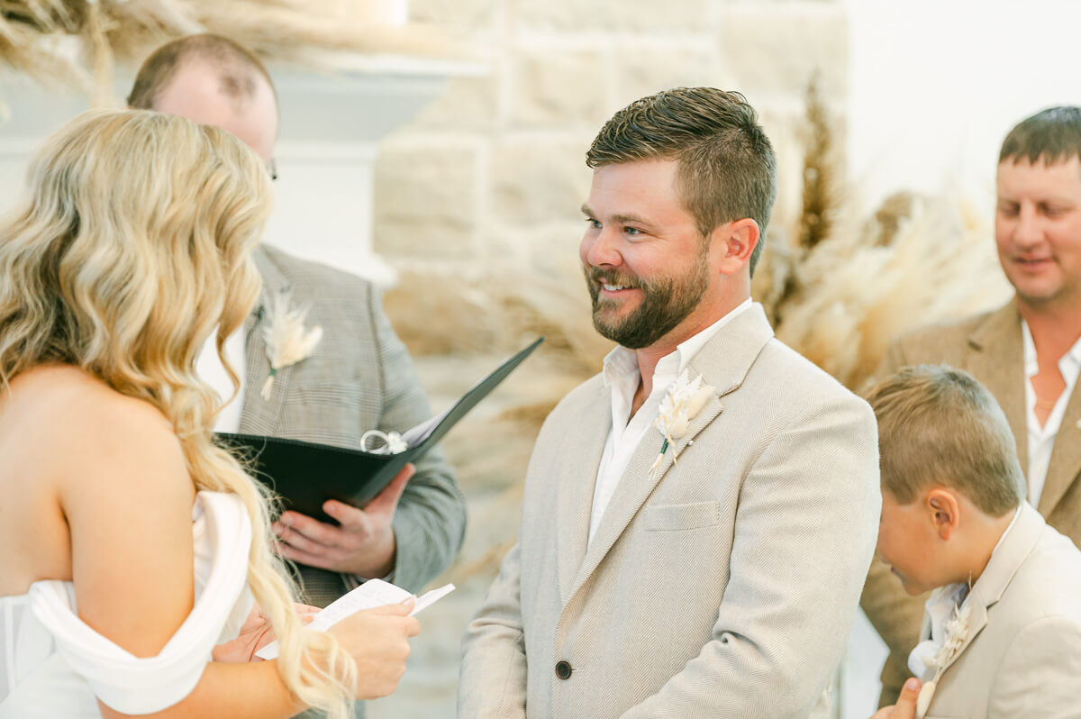 boho wedding ceremony in Houston, Tx